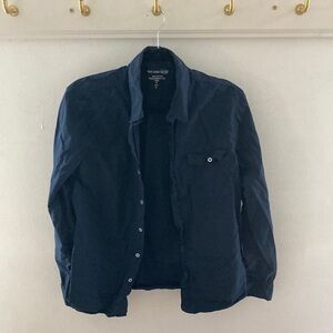 Save Khaki United Navy Blue Button Down MADE IN USA